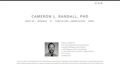 Desktop Screenshot of cameronlrandall.com